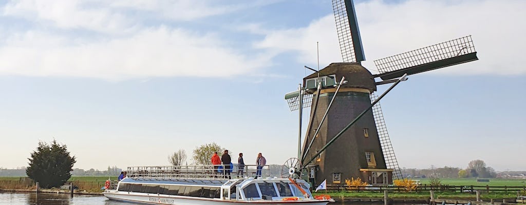 Moinho de vento e cruzeiro pelo campo por Katwijk