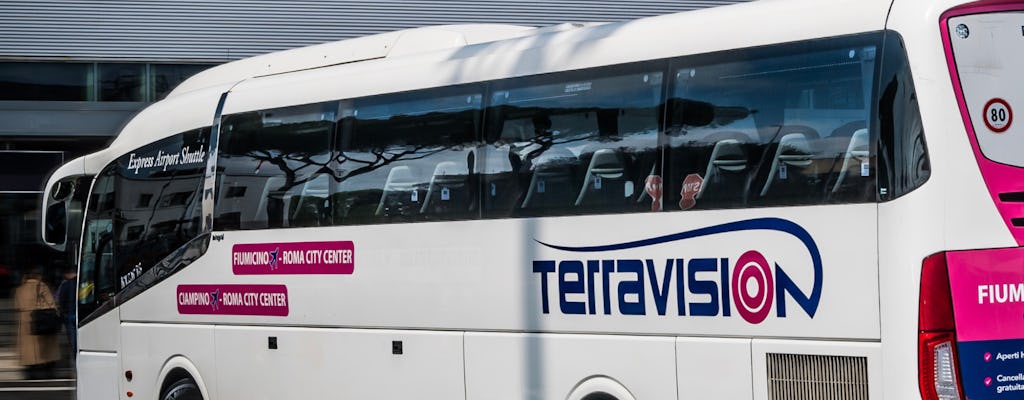 Bustransfer zwischen dem Flughafen Ciampino und dem Stadtzentrum von Rom