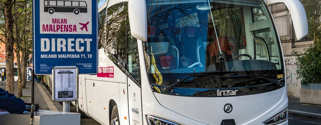 Transferência de ônibus entre o aeroporto de Malpensa e o centro de Milão