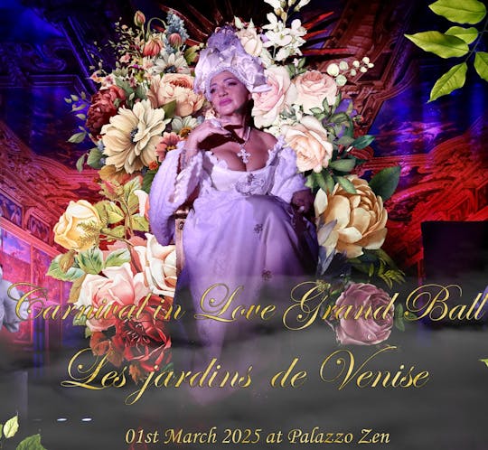 Bilety na karnawał zakochanych Grand Ball Les Jardins de Venise z kolacją