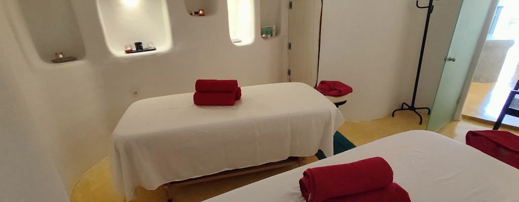 Massage d'aromathérapie en couple à Santorin