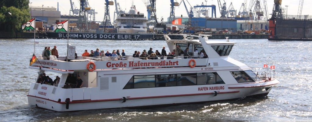 Visite guidée en bateau d'une heure du port de Hambourg