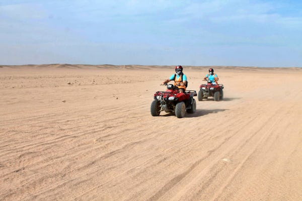 Evening quad bike tour with camel ride and tea in Hurghada