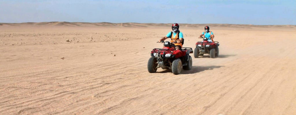 Evening quad bike tour with camel ride and tea in Hurghada