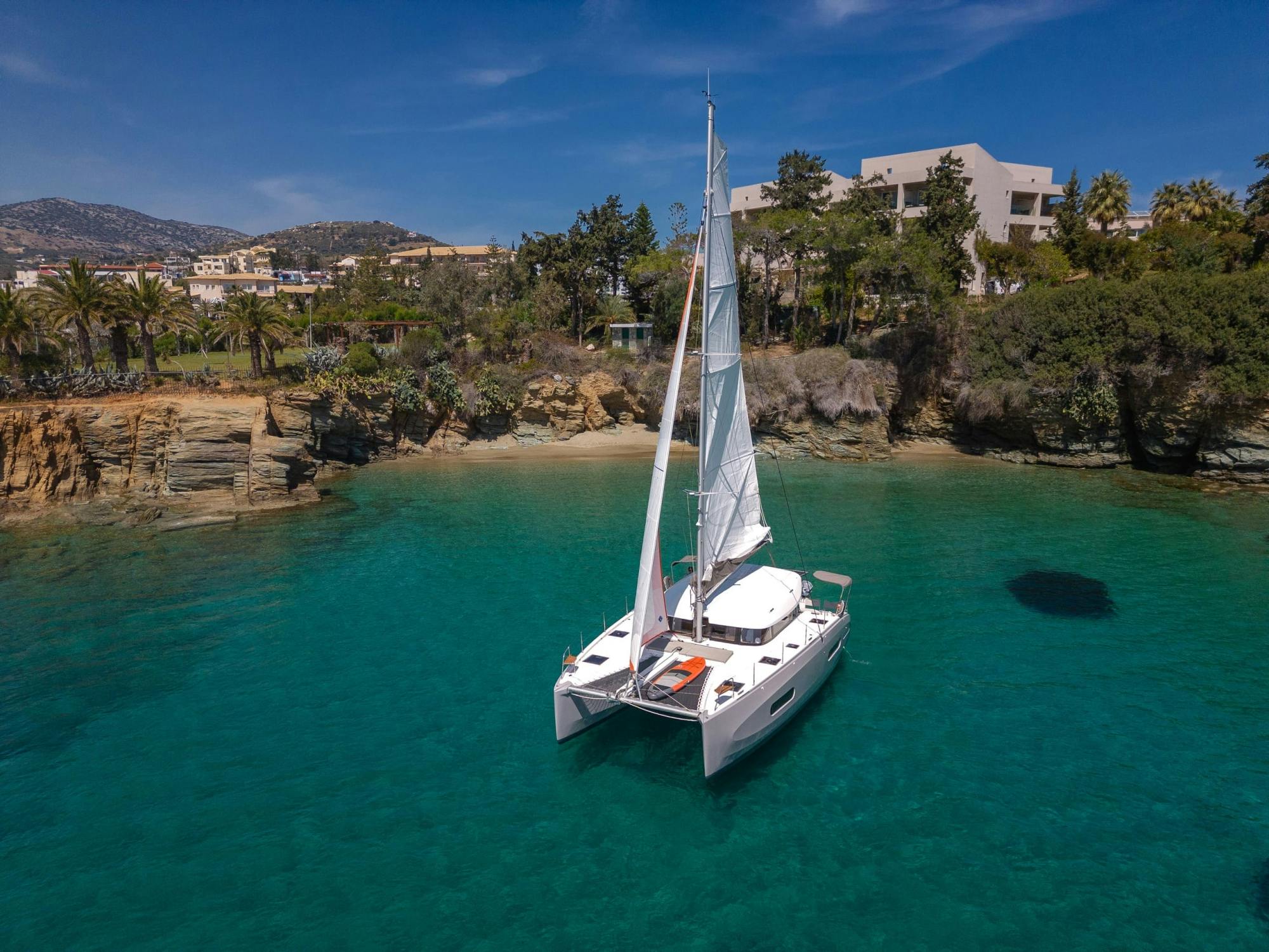 Private luxury catamaran cruise from Heraklion to Dia