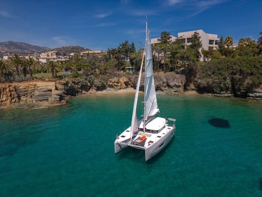Privé luxe catamarancruise van Heraklion naar Dia