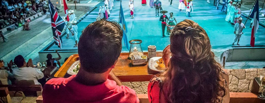 Meksykański spektakularny pokaz kolacji w Xcaret
