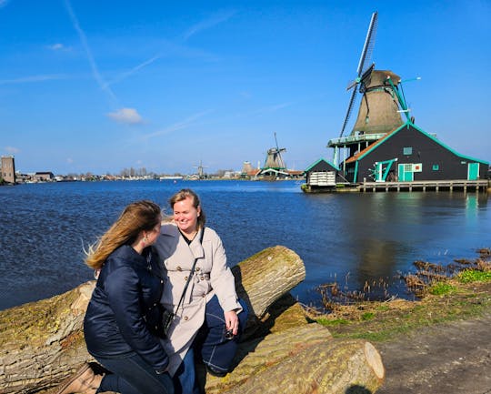Zaanse Schans windmill and clog factory visit with cheese tasting from Amsterdam