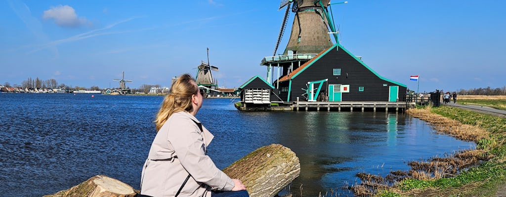 Wycieczka z przewodnikiem z Amsterdamu do Volendamu i Edamu z wiatrakami