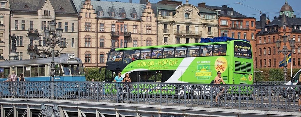 Billet de bus touristique à arrêts multiples de 72 heures à Stockholm