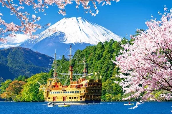 Jednodniowa wycieczka po górze Fuji, jeziorze Ashi, Owakudani i gorących źródłach
