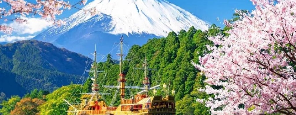 1-tägige Tour rund um den Berg Fuji, den Ashi-See, Owakudani und die heißen Quellen