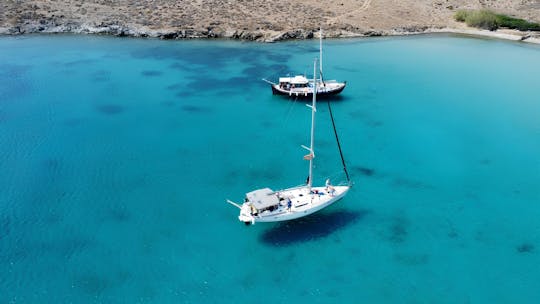 All-inclusive tour naar de zuidelijke stranden van Mykonos, Rhenia en Delos-eilanden