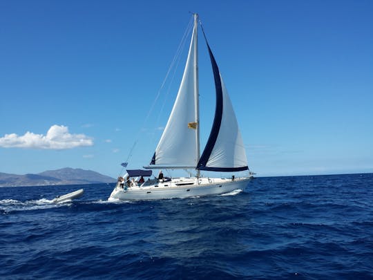 Croisière en yacht à Mykonos vers l'île de Rhenia et visite guidée de Délos