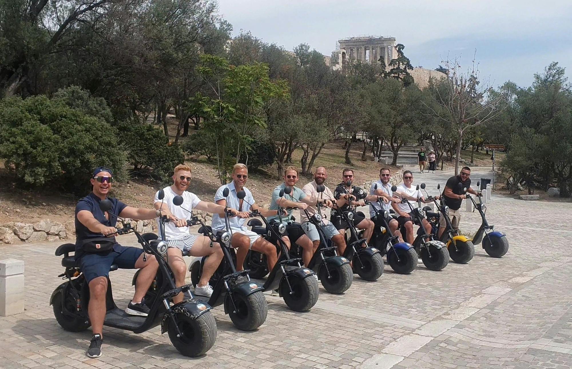 Tour de aventura con cámara de acción por la Acrópolis en E-Scooter