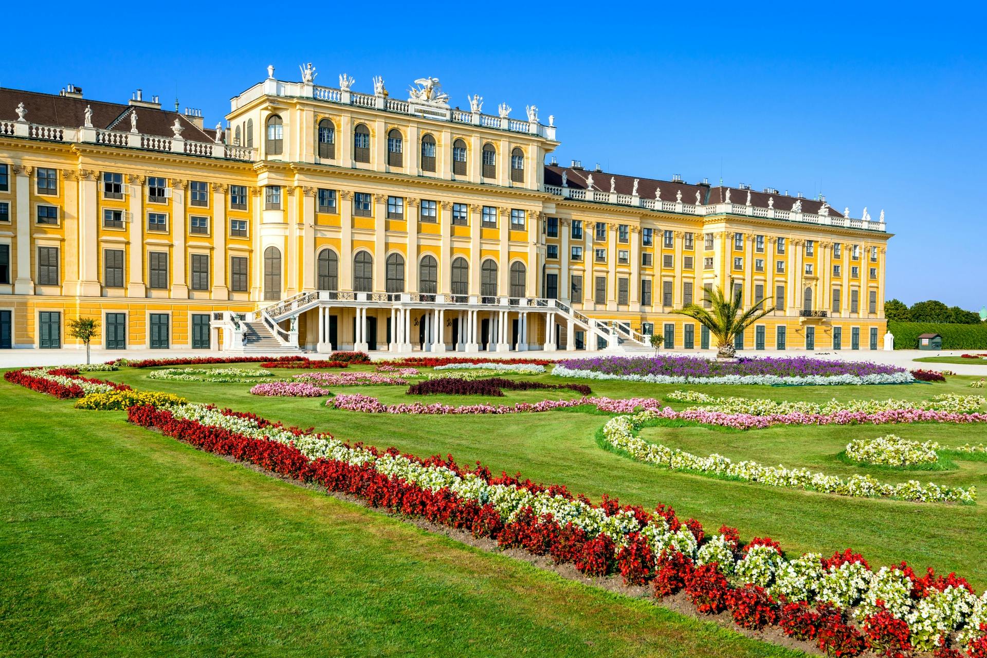 Palacio de Schönbrunn y jardines sin colas con guía en español