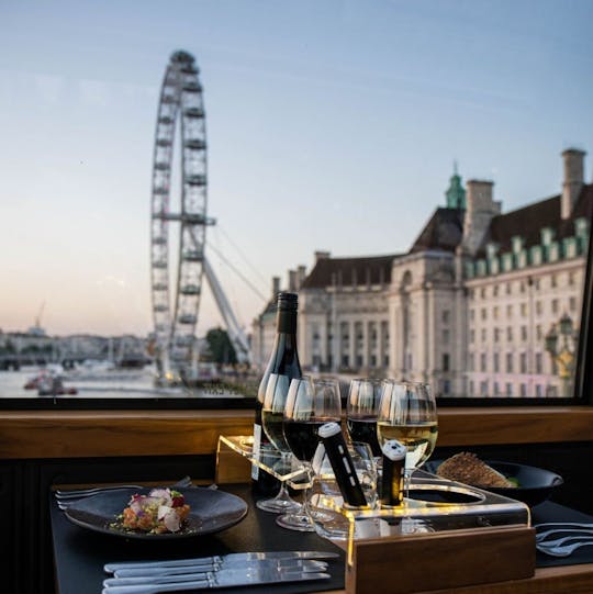 Visite en bus de luxe à Londres avec dîner gastronomique et vue panoramique