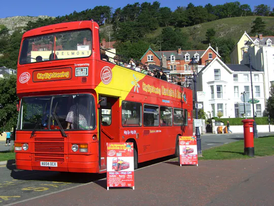 City Sightseeing hop-on hop-off bus tour of Llandudno