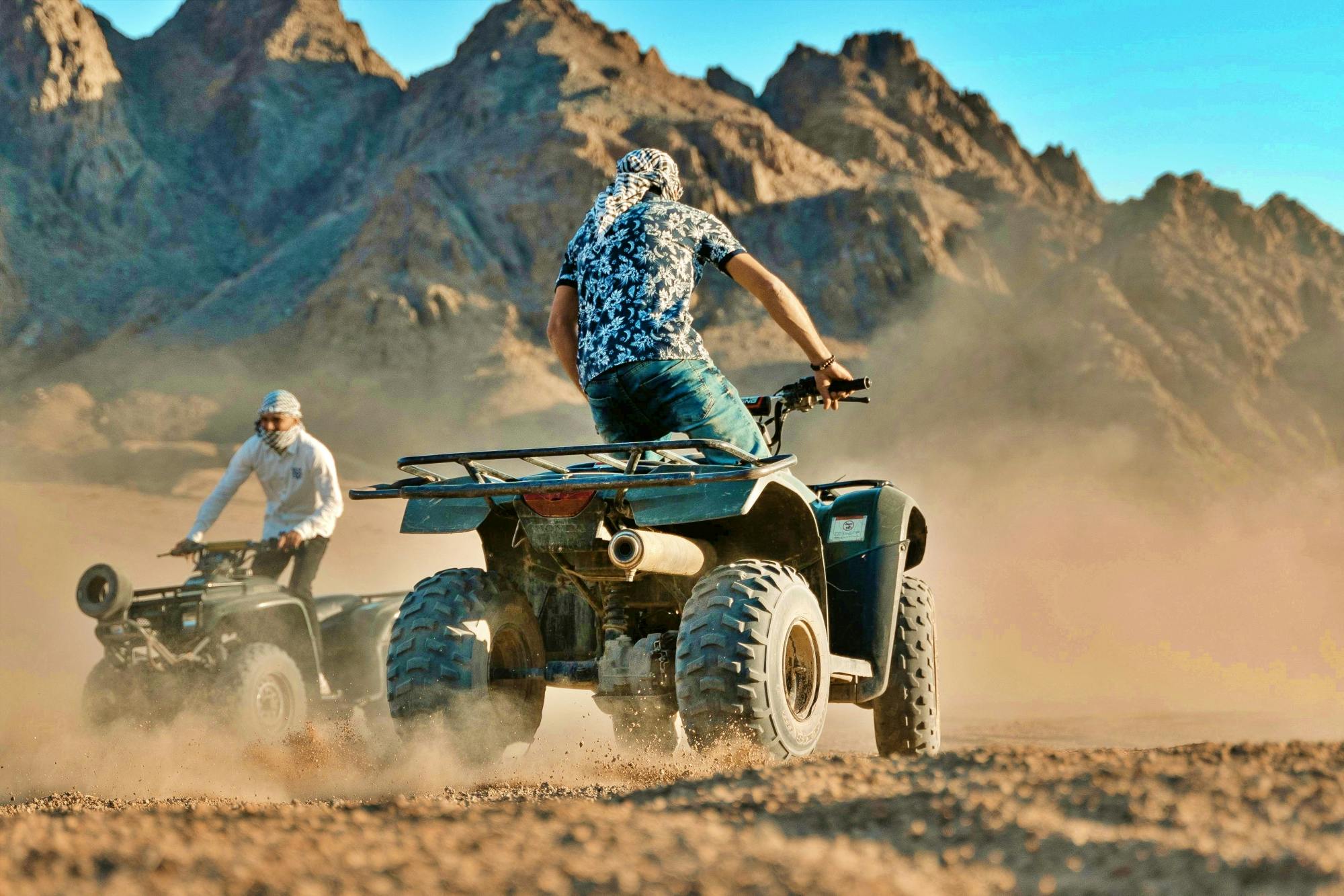 Quad experience in the Sahara with dinner from Sharm El Sheikh