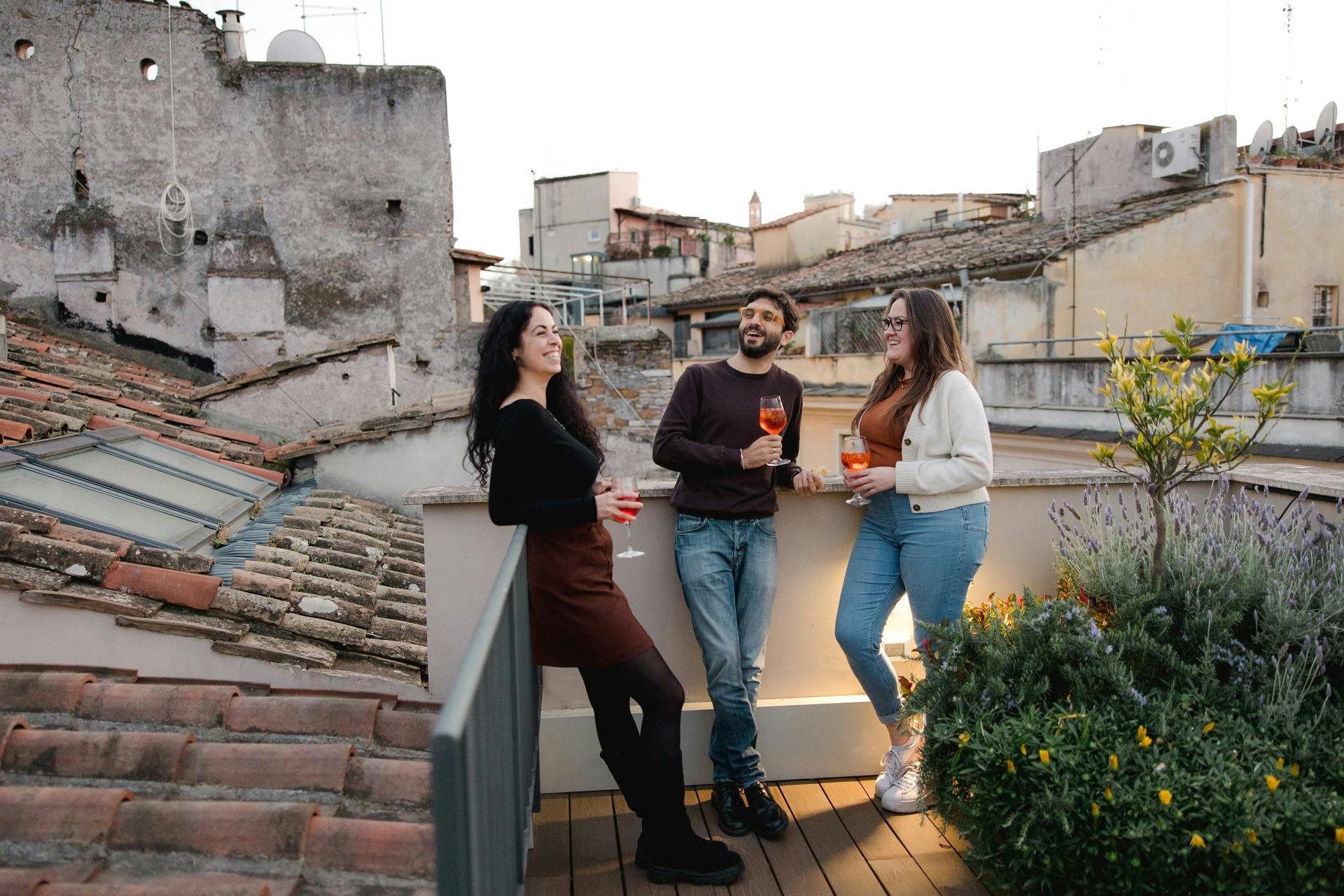 Kulinarische Tour durch das jüdische Viertel von Rom und Trastevere mit Dachterrasse