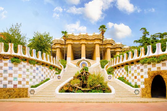 Visita guiada rápida ao Parque Güell de Gaudí em alemão