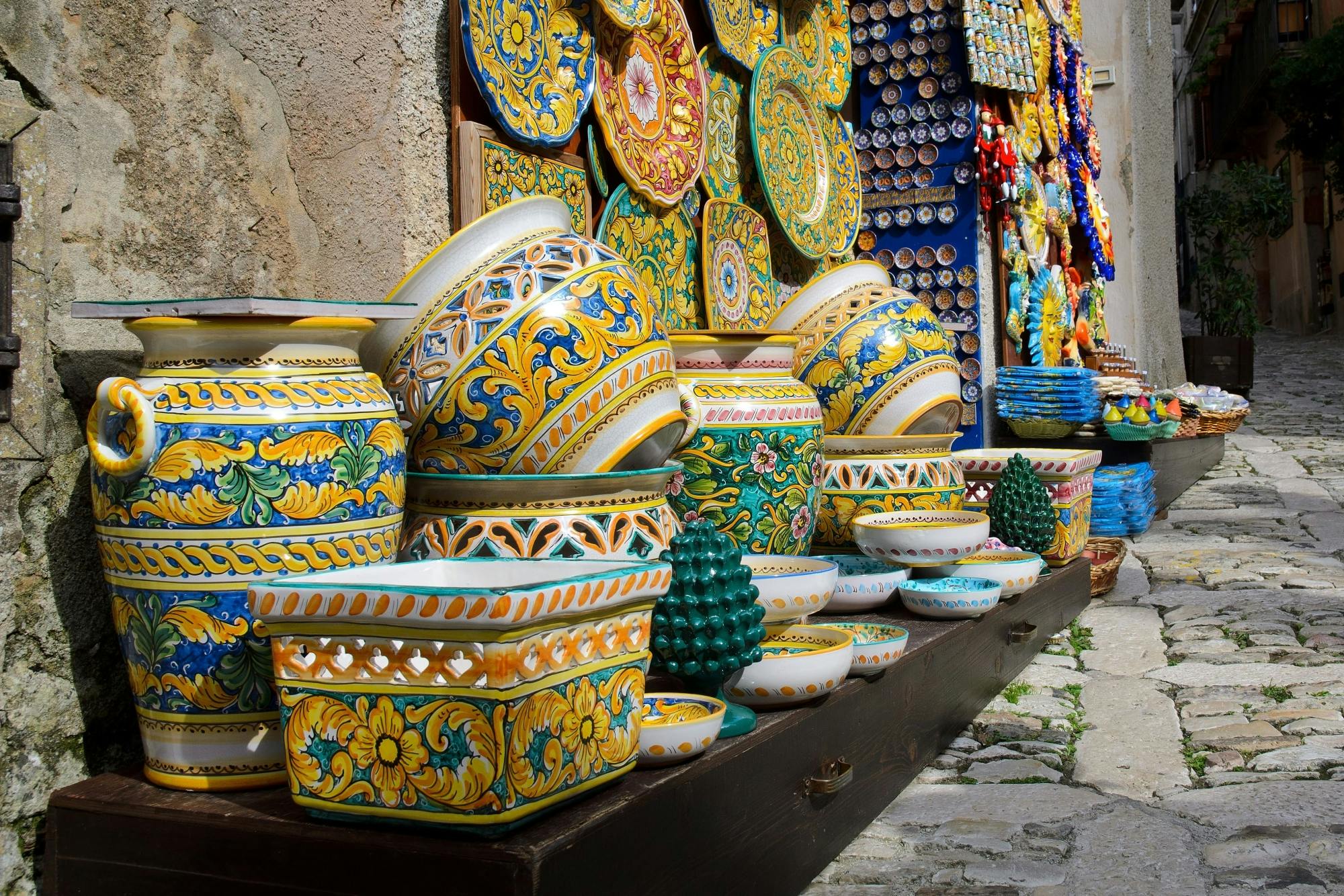 Caltagirone Sicilian Ceramics Tour from Taormina
