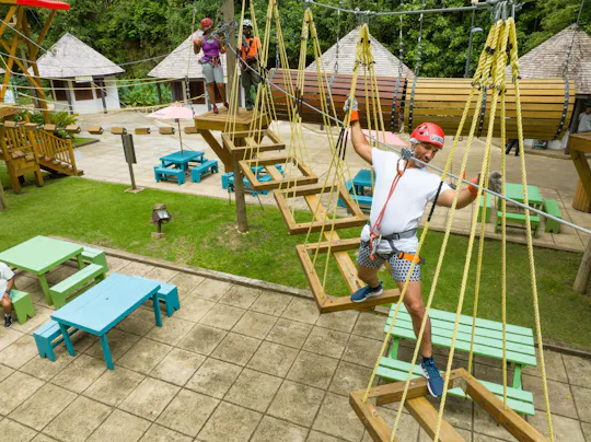 Ingresso para o Harrison's Cave Eco-Adventure Park e percurso Gully Challenge