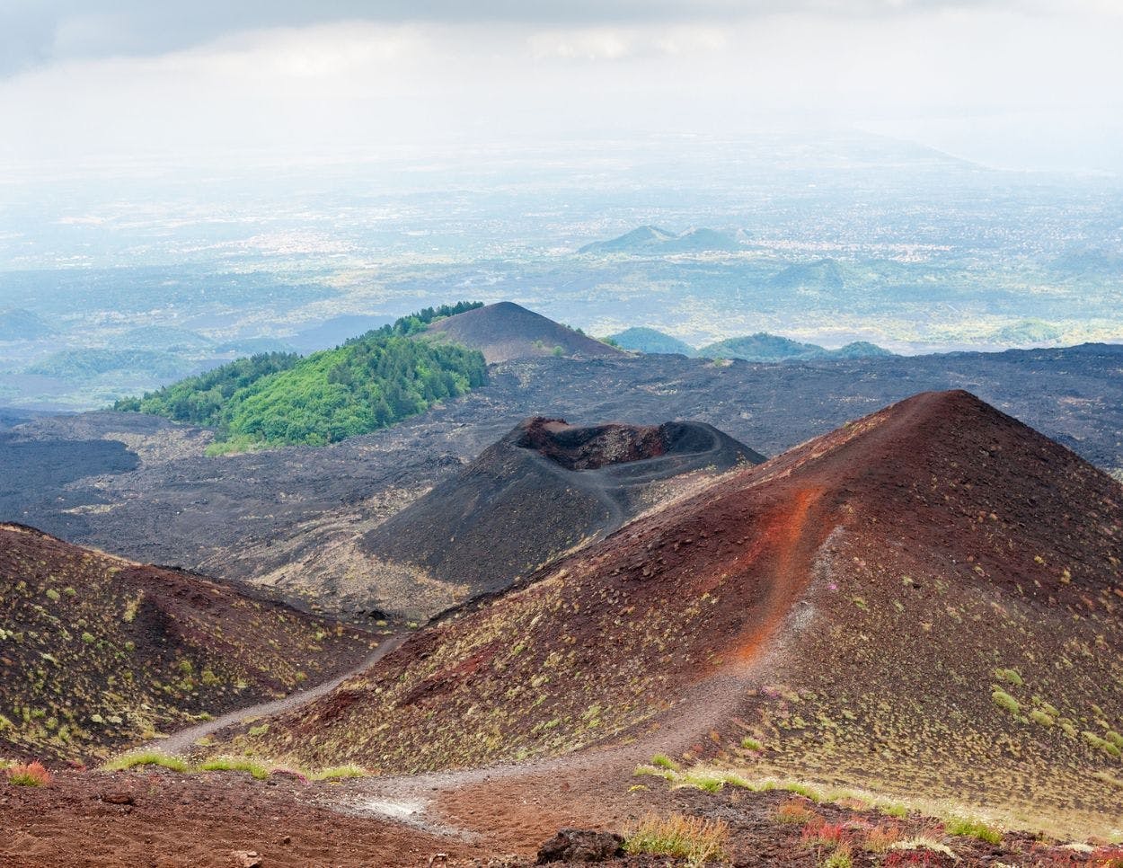 Excursion d'une journée à l'Etna jusqu'à 1900 mètres et à Taormina au départ de Cefalù