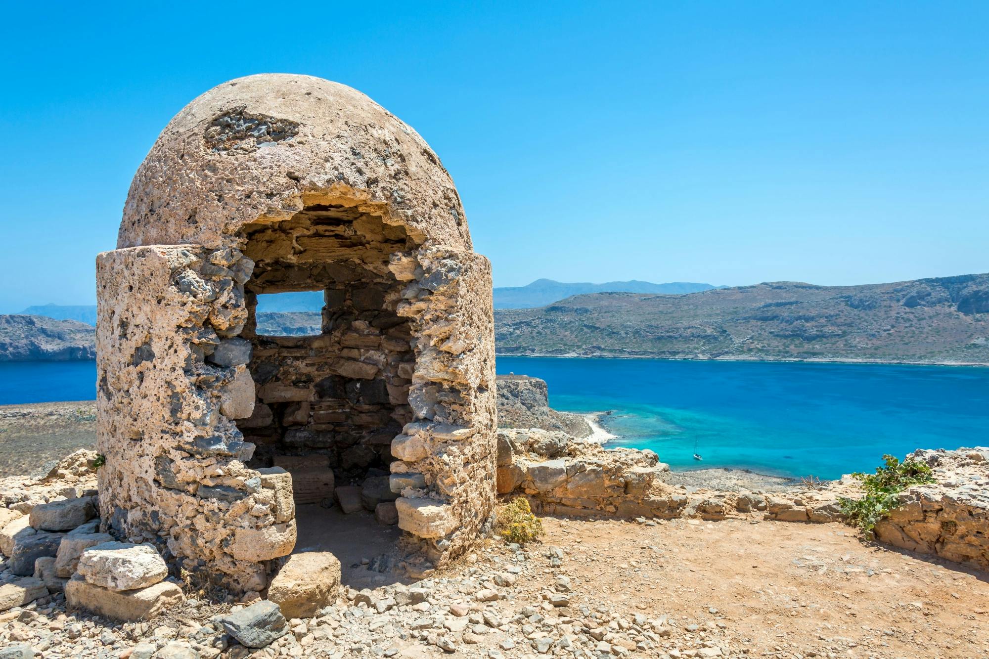 Balos and Gramvousa Catamaran Cruise from Kissamos with Transport