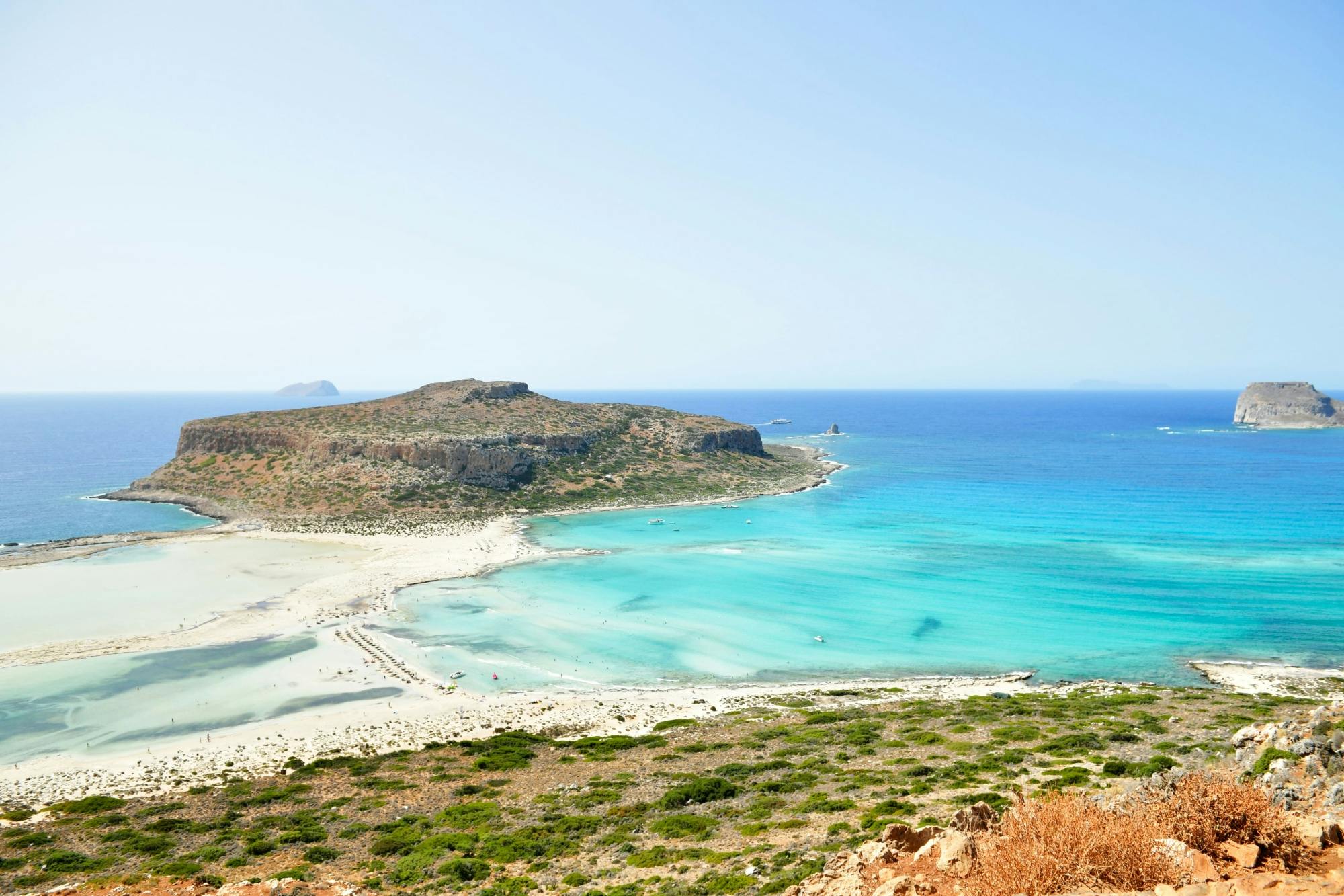 Balos and Gramvousa Catamaran Cruise from Kissamos with Transport