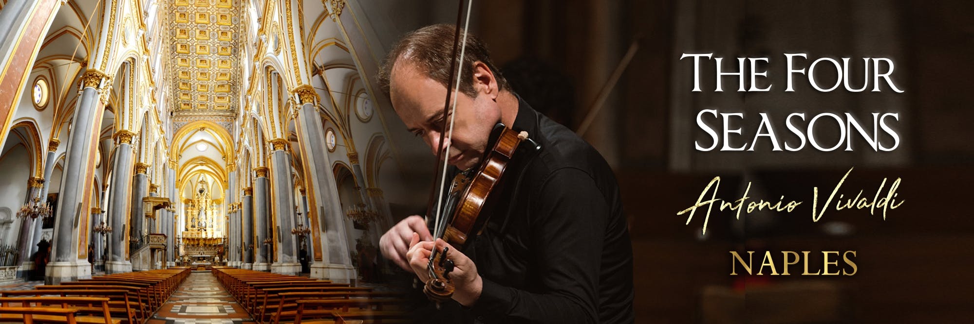 Elvin Dhimitri wykonujący Cztery pory roku Vivaldiego w Neapolu