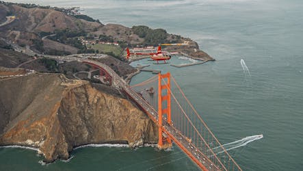 Balade en hélicoptère sur le pont du Golden Gate