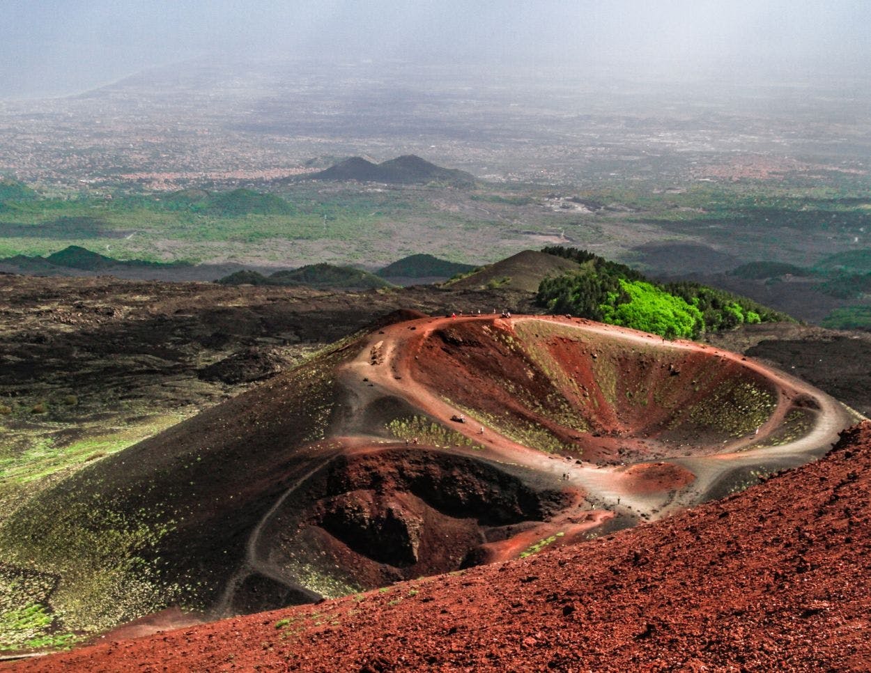 Monte Etna a 2900 mt e tour di un'intera giornata a Taormina da Cefalù