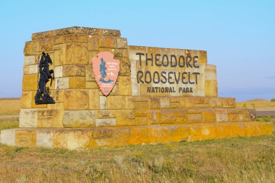 Zelfgeleide autorit door Theodore Roosevelt National Park