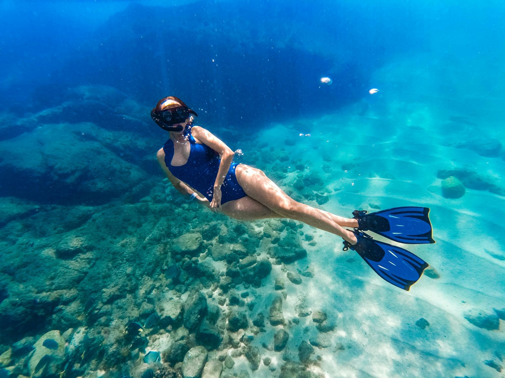 Passeio de barco e mergulho com snorkel em Land's End