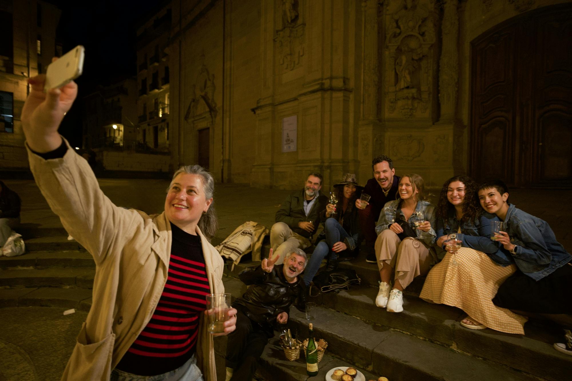 Passeio a pé com jantar em San Sebastián