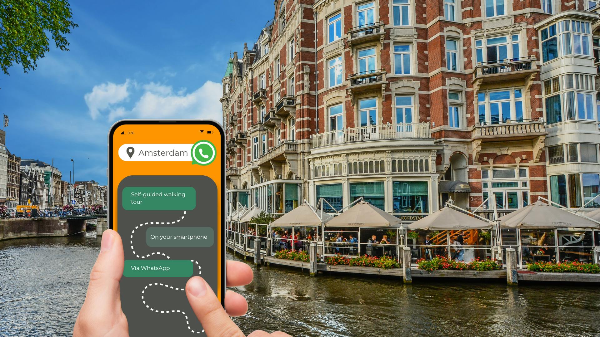 Interaktywna wycieczka SmartWal z przewodnikiem po Amsterdamie