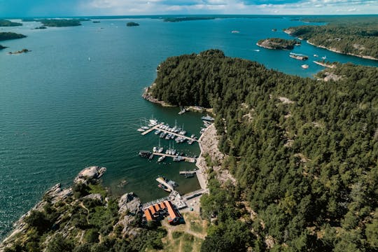 Excursion en bateau semi-rigide dans l'archipel de Stockholm et visite de l'île de Grinda