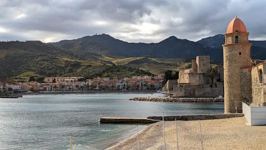 Collioure in Zuid-Frankrijk uit Spanje met vrije tijd