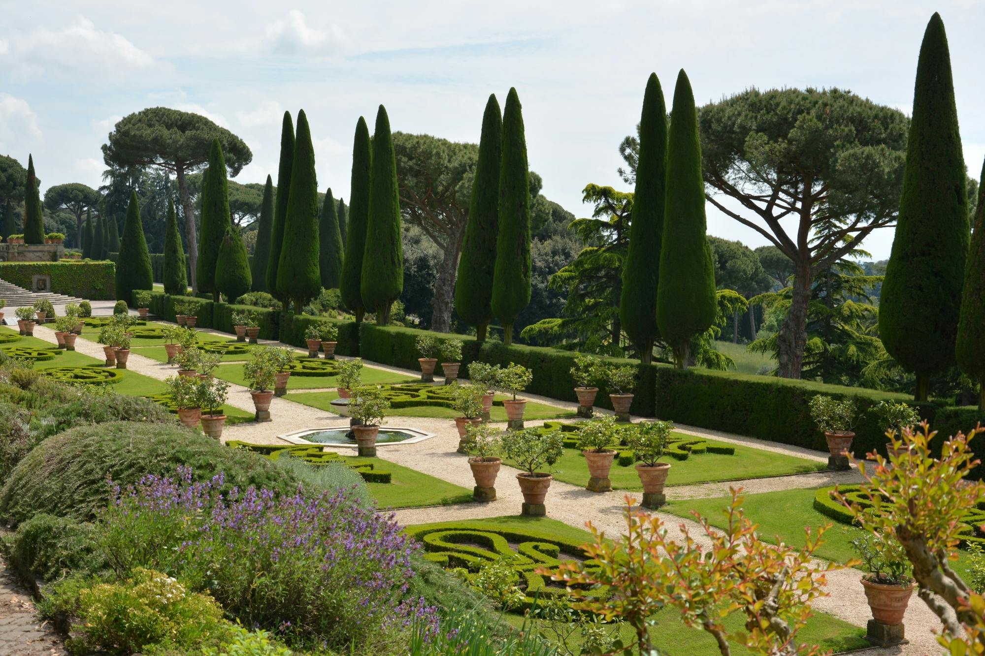 Tour of Pontifical Villa Gardens at Castel Gandolfo in Minibus