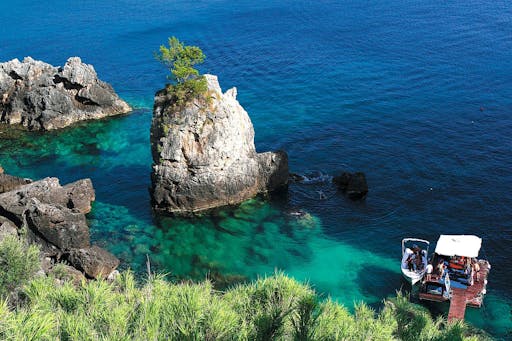 Corfu Town Tour with Achillion Palace and Paleokastritsa