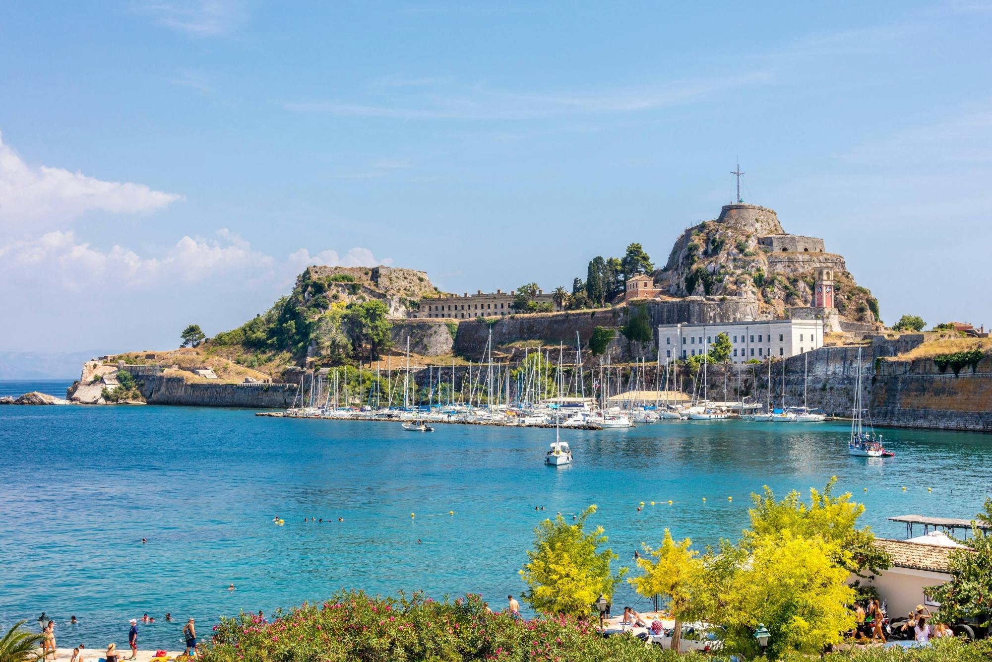 Corfu Town Tour with Achillion Palace and Paleokastritsa