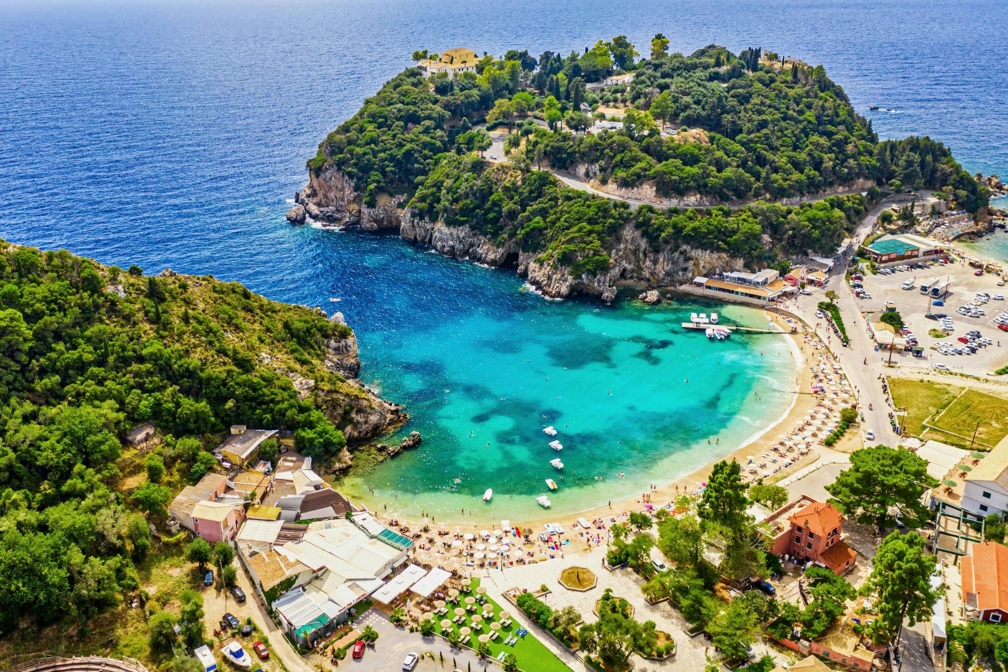 Corfu Island Tour with Achillion Palace, Paleokastritsa and Kassiopi