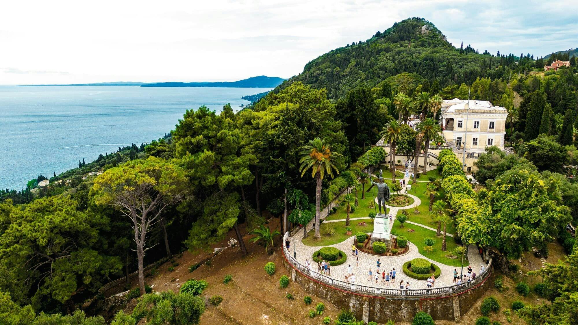 Small Group Corfu Tour with Achillion Palace and Paleokastritsa