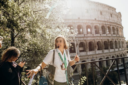 Guidet rundvisning i Colosseum med gladiatorporten og arenagulvet, Forum Romanum og Palatinerhøjen