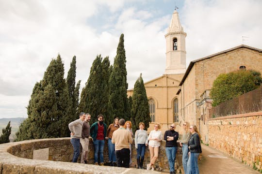Pienza, Montalcino e paisagem toscana: viagem de um dia de Roma com almoço e degustação de vinhos