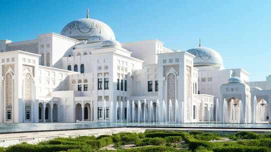 Visita guiada por Abu Dhabi com Qasr Al Watan e almoço incluídos