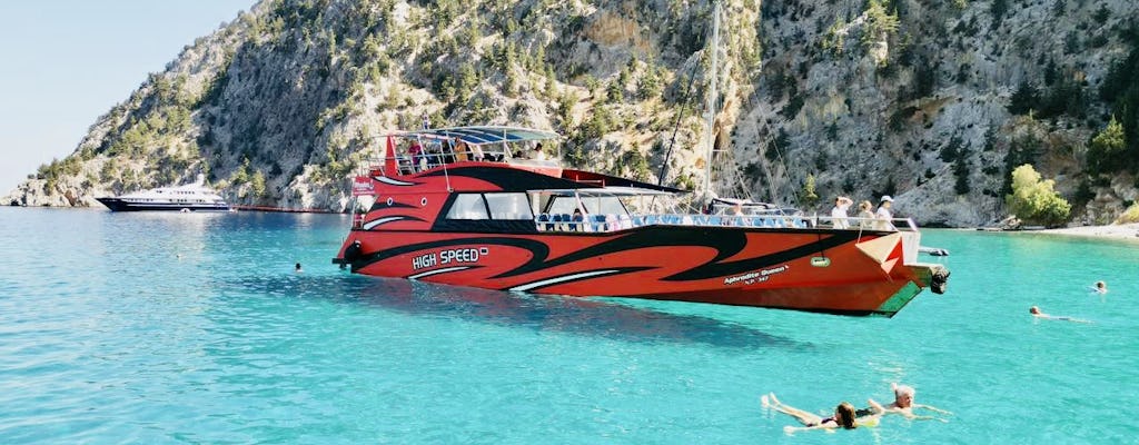 Excursión en barco de alta velocidad a la ciudad de Rodas desde el puerto de Kolympia