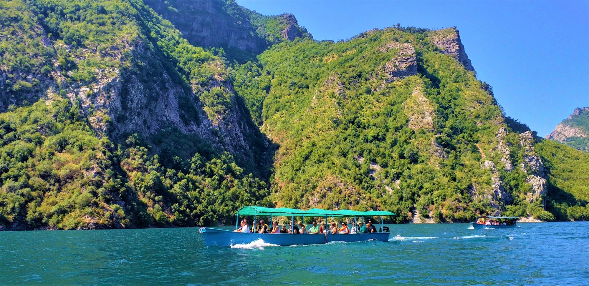 Boat tour to Komani Lake, the 'Albanian Thailand'