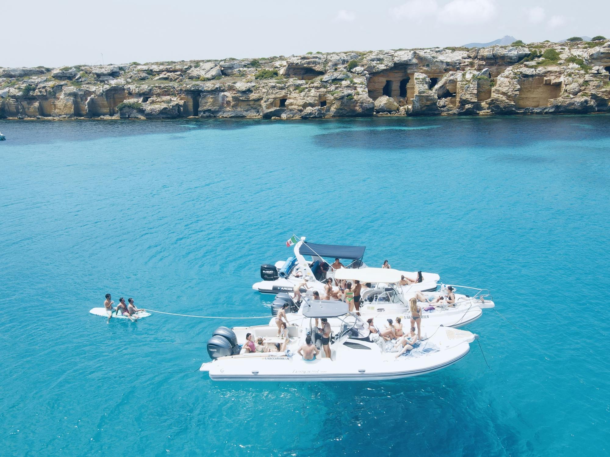 Favignana and Levanzo Boat Cruise from Trapani